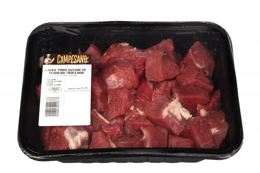 Carne para guisar de ternera troceada - Campesano: Tienda online carnes  frescas, embutidos y jamones